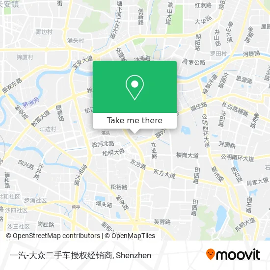 一汽-大众二手车授权经销商 map