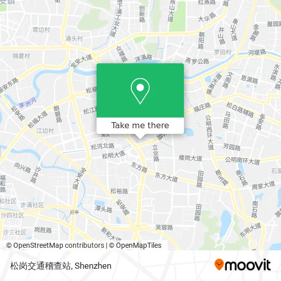 松岗交通稽查站 map