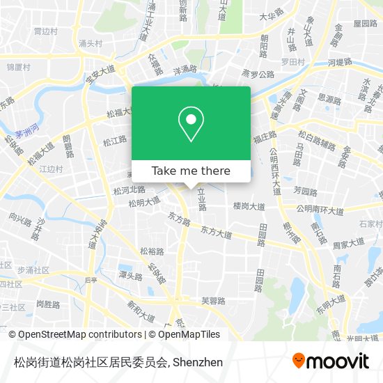 松岗街道松岗社区居民委员会 map