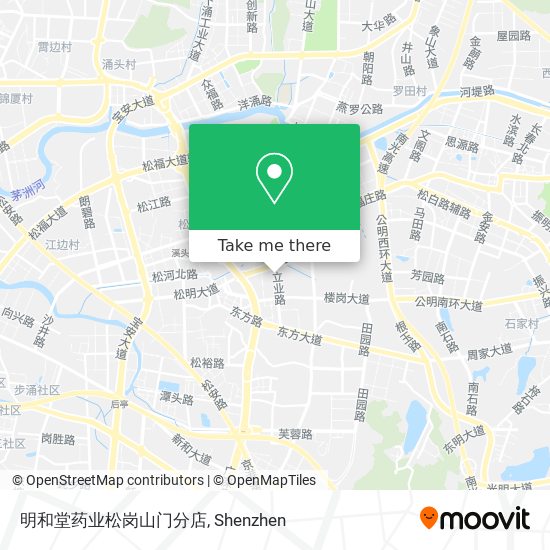 明和堂药业松岗山门分店 map