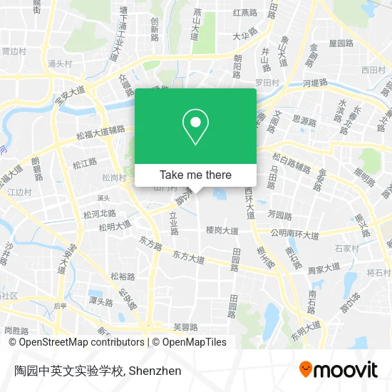 陶园中英文实验学校 map