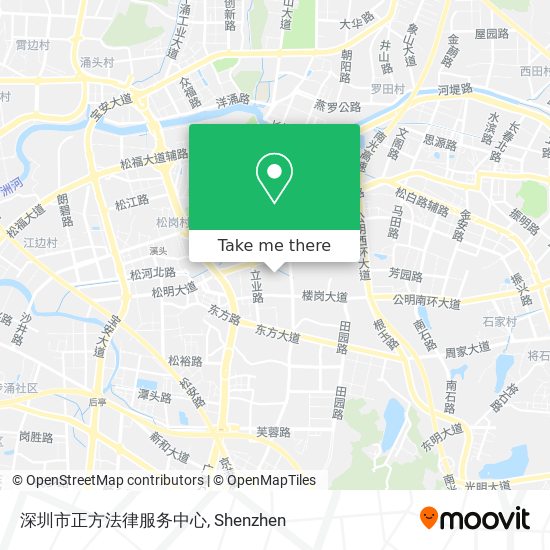 深圳市正方法律服务中心 map