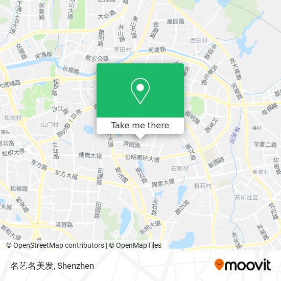名艺名美发 map