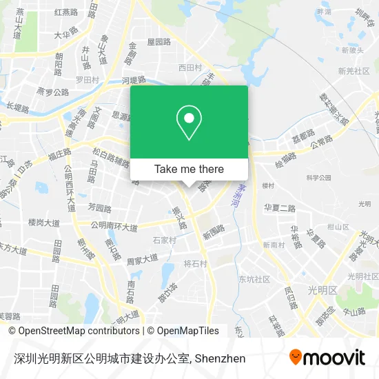 深圳光明新区公明城市建设办公室 map