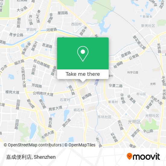 嘉成便利店 map