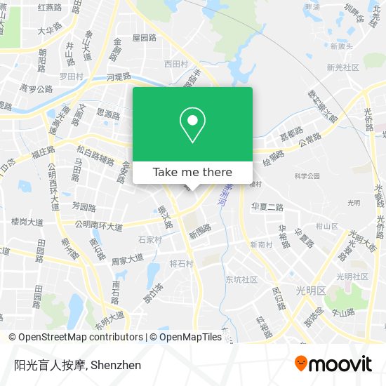 阳光盲人按摩 map