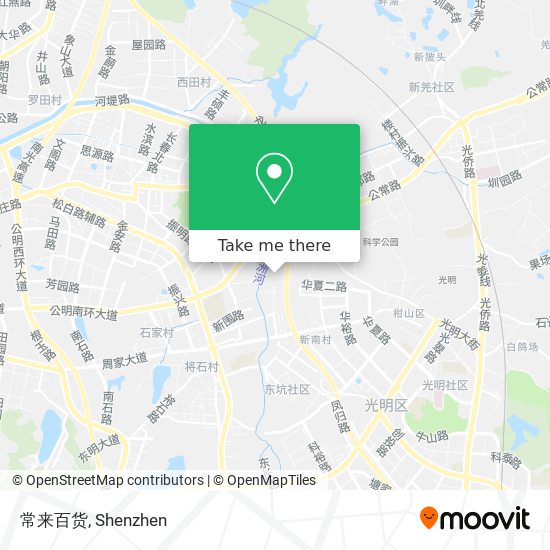 常来百货 map