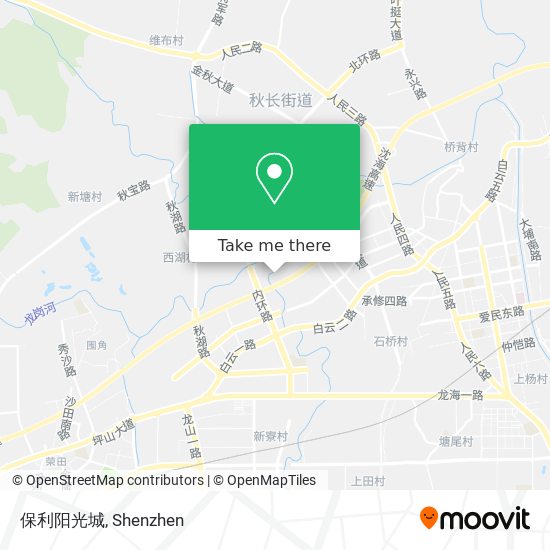 保利阳光城 map