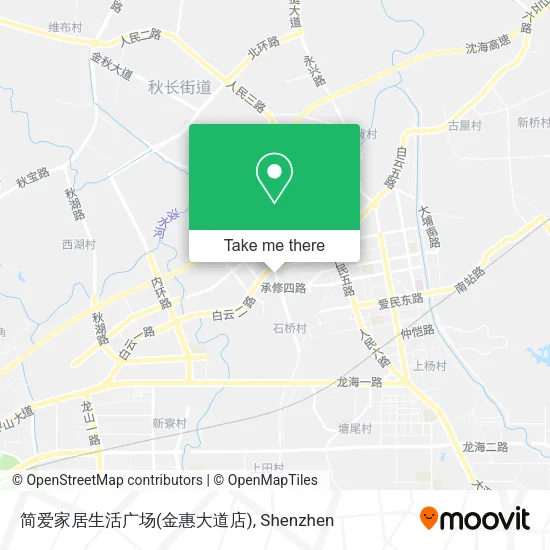 简爱家居生活广场(金惠大道店) map