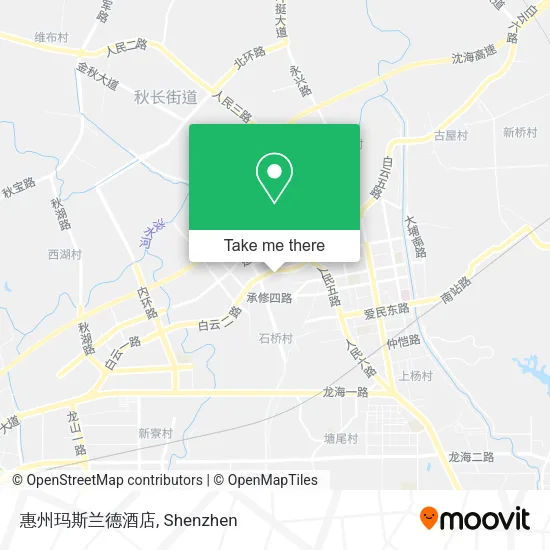 惠州玛斯兰德酒店 map