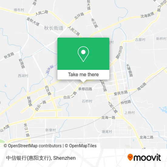 中信银行(惠阳支行) map