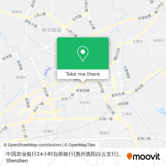中国农业银行24小时自助银行(惠州惠阳白云支行) map