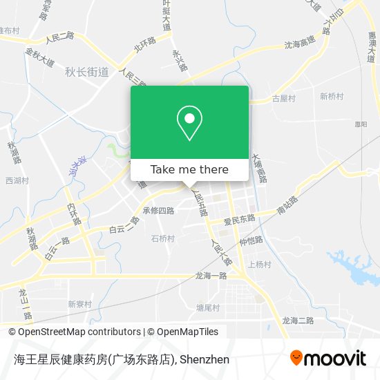 海王星辰健康药房(广场东路店) map