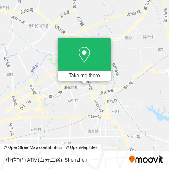 中信银行ATM(白云二路) map