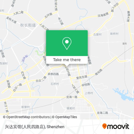兴达宾馆(人民四路店) map