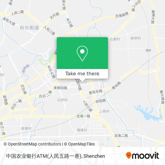 中国农业银行ATM(人民五路一巷) map