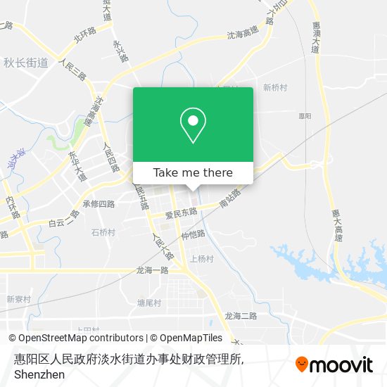 惠阳区人民政府淡水街道办事处财政管理所 map