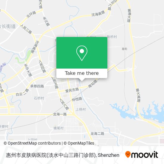 惠州市皮肤病医院(淡水中山三路门诊部) map