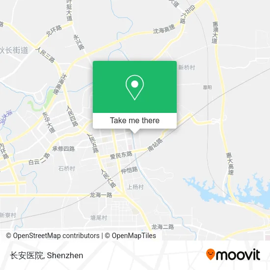 长安医院 map