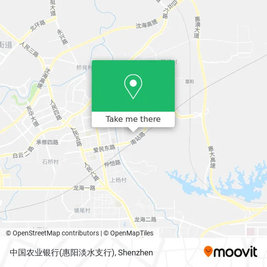 中国农业银行(惠阳淡水支行) map
