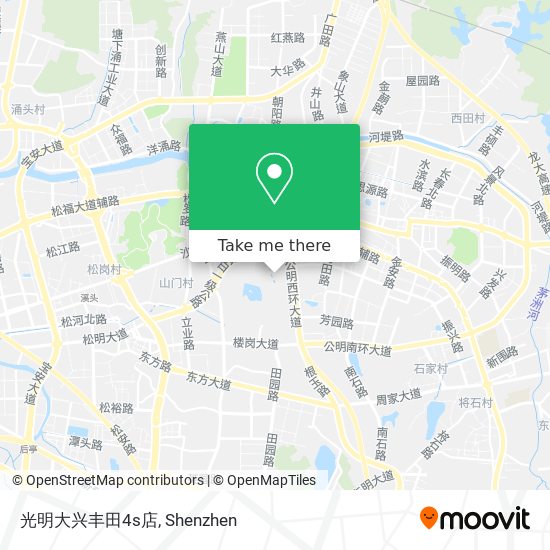 光明大兴丰田4s店 map