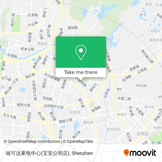 铭可达家电中心(宝安公明店) map