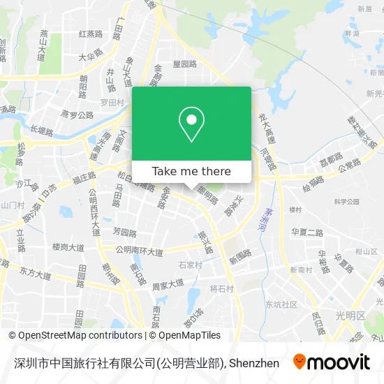 深圳市中国旅行社有限公司(公明营业部) map