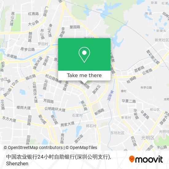 中国农业银行24小时自助银行(深圳公明支行) map