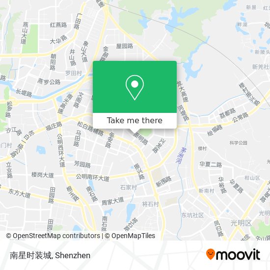 南星时装城 map