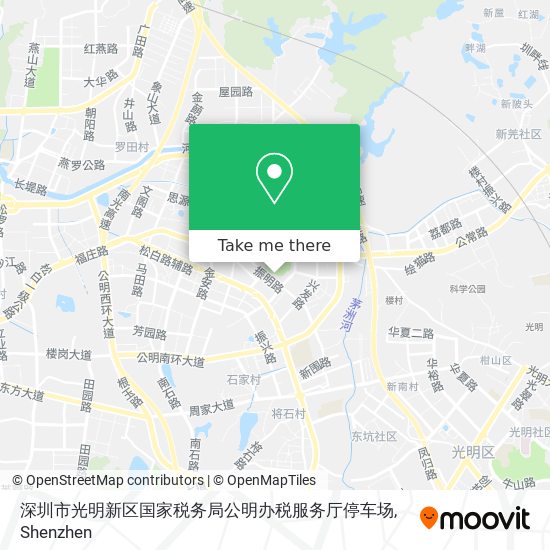 深圳市光明新区国家税务局公明办税服务厅停车场 map
