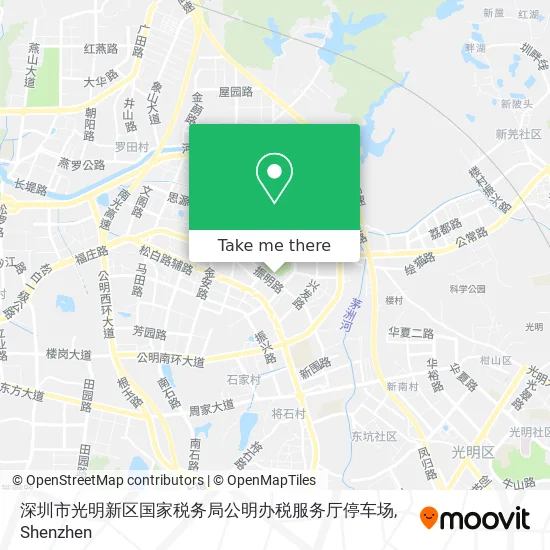 深圳市光明新区国家税务局公明办税服务厅停车场 map