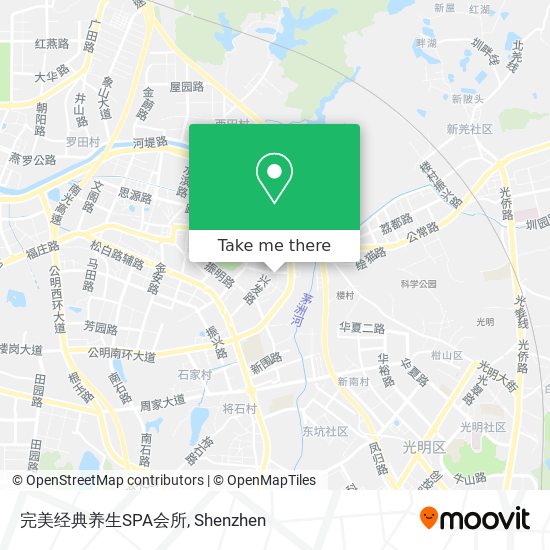 完美经典养生SPA会所 map