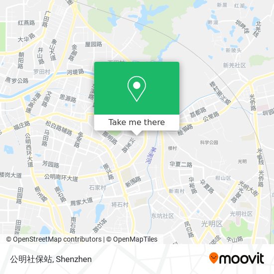 公明社保站 map