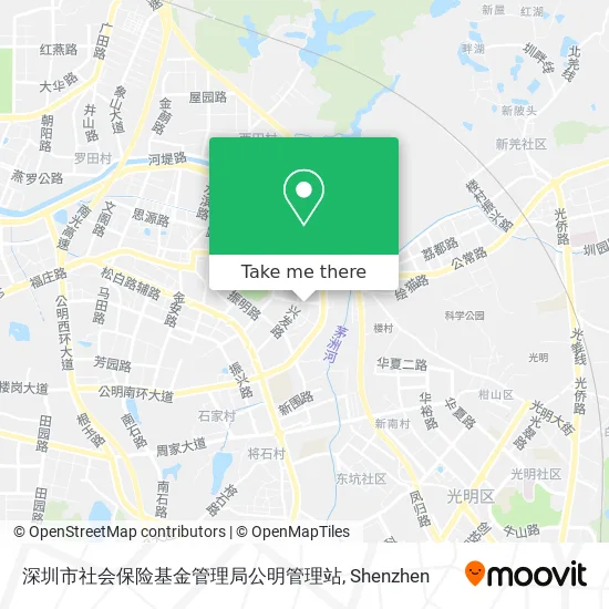 深圳市社会保险基金管理局公明管理站 map
