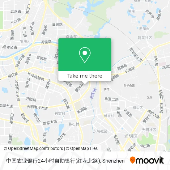 中国农业银行24小时自助银行(红花北路) map