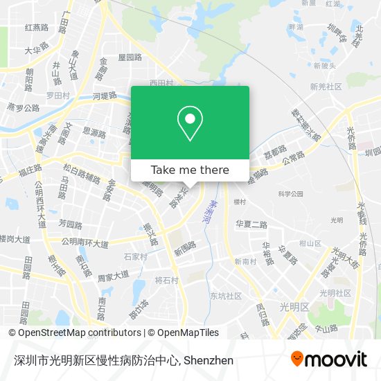 深圳市光明新区慢性病防治中心 map