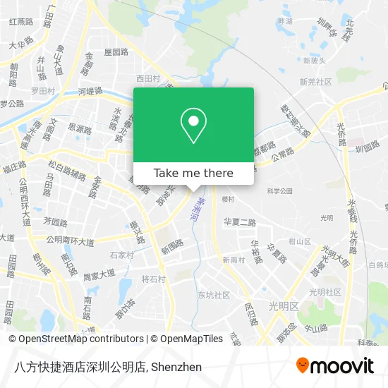 八方快捷酒店深圳公明店 map