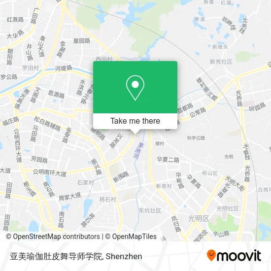 亚美瑜伽肚皮舞导师学院 map