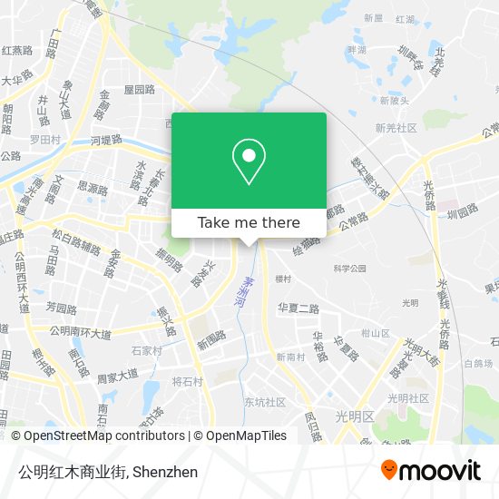 公明红木商业街 map