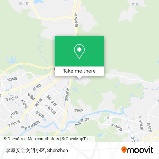 李屋安全文明小区 map