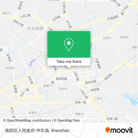 惠阳区人民政府-停车场 map