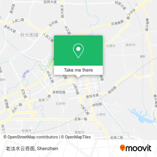 老淡水云吞面 map
