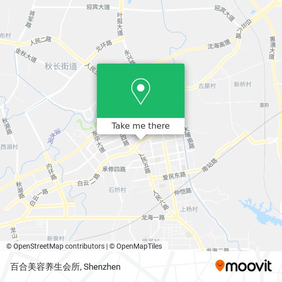 百合美容养生会所 map