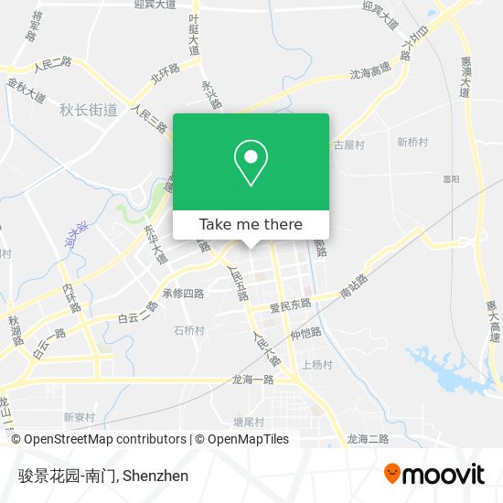 骏景花园-南门 map