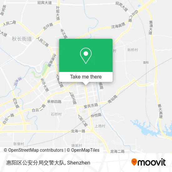 惠阳区公安分局交警大队 map