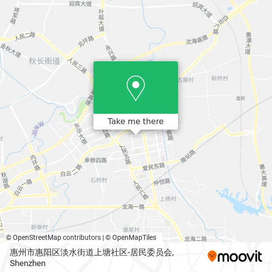 惠州市惠阳区淡水街道上塘社区-居民委员会 map