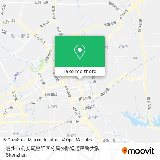 惠州市公安局惠阳区分局公路巡逻民警大队 map