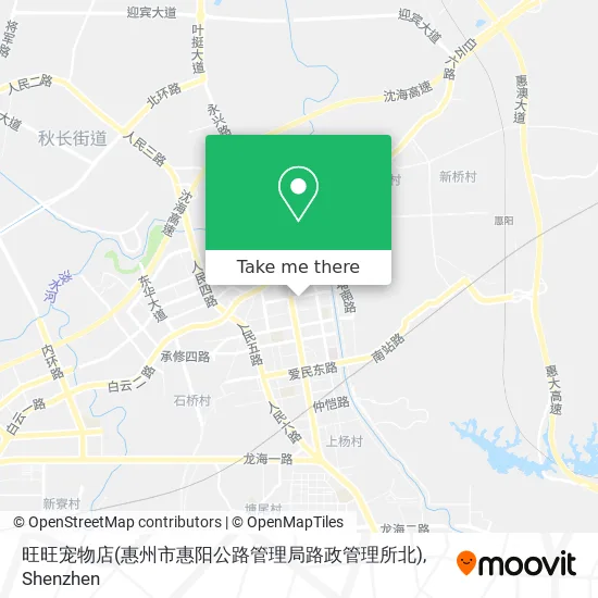 旺旺宠物店(惠州市惠阳公路管理局路政管理所北) map