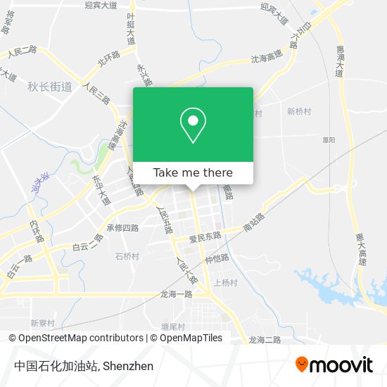 中国石化加油站 map