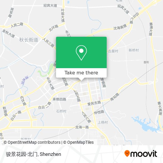 骏景花园-北门 map